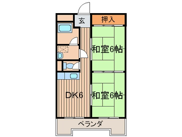 ディアライフ皇后崎の物件間取画像